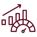 compteur de stat avec un diagramme d'évolution en arriere plan