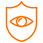 bouclier avec un oeil orange
