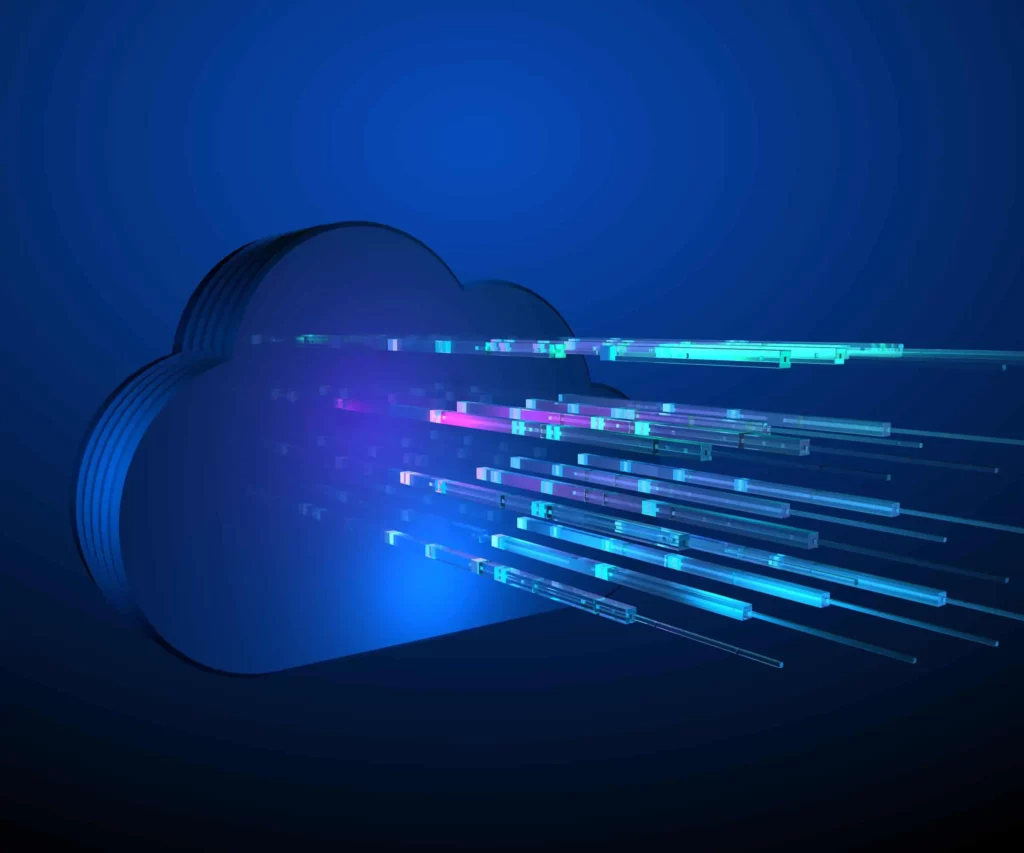 dessin cloud recevant des datas