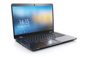 ordinateur ouvert à tout, prèt à recevoir une clé usb, dynamique, célibataire