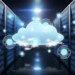 serveurs avec un nuage faisant référence au cloud