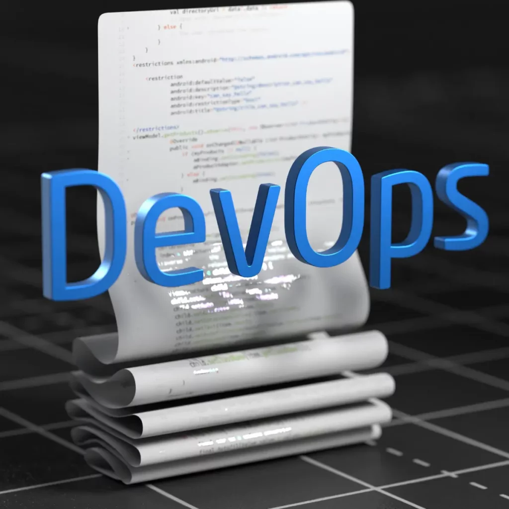 page droite avec DevOps en bleu