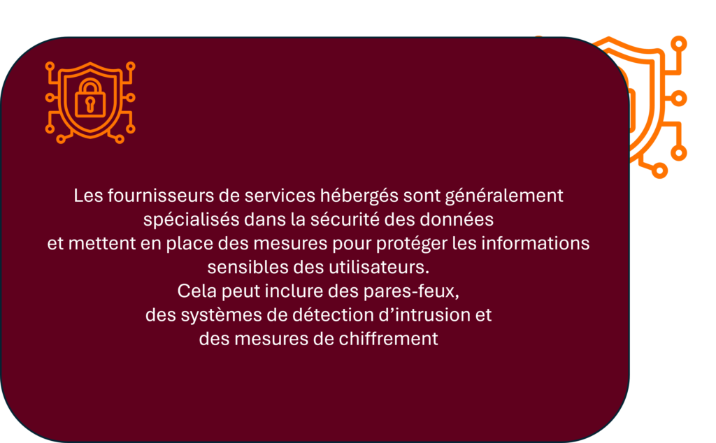 sécurité renforcé avec un logo bouclier orange cadenas