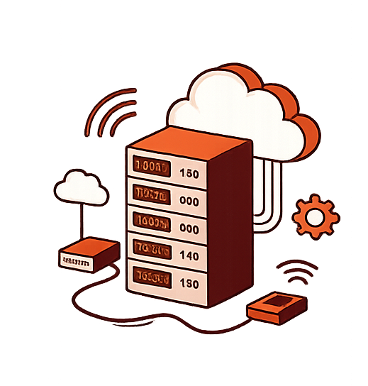 Infrastructure serveur connectée au cloud
